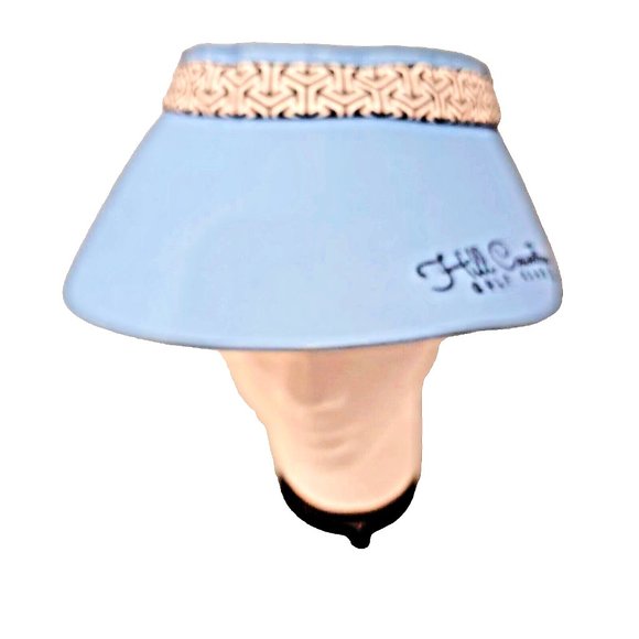 Golf Visor Adult Baby Blue Hill Country Golf Club Strapback Cap by Pukkaing.com - Picture 8 of 8